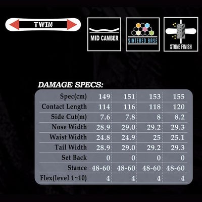 予約 アライアン スノーボード ALLIAN DAMAGE 26-27 ダメッジ 