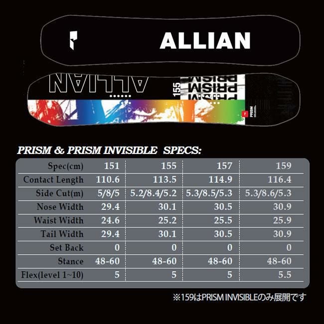 アライアン スノーボード ALLIAN PRISM 25-26 プリズム メンズ