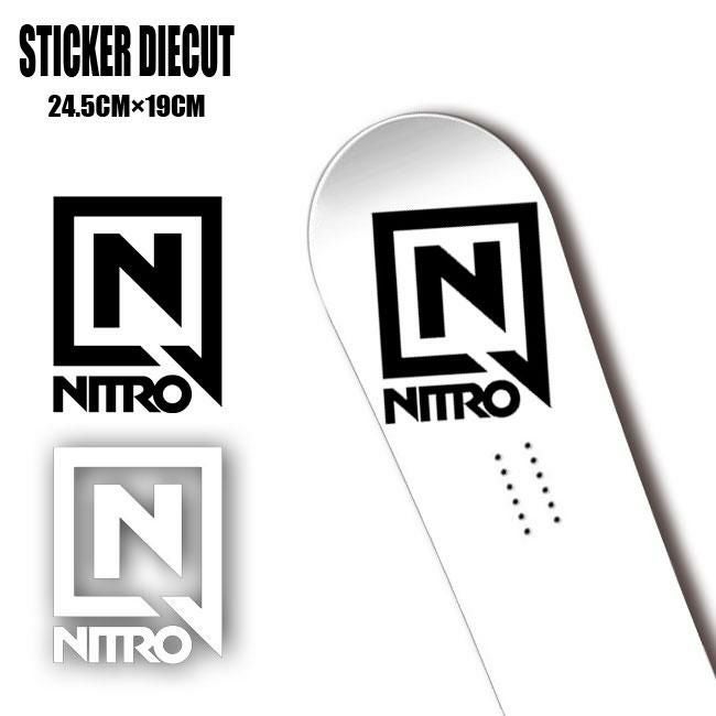 ステッカー NITRO STICKER DIECUT Lサイズ カッティング 字抜き