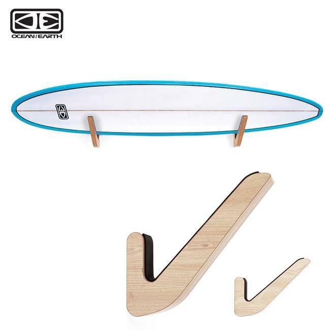 壁掛け用サーフボードラック OCEAN&EARTH LONGBOARD TIMBER WALL