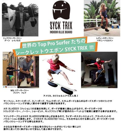 オーリー練習 バランストレーニング スケートボード SYCK TRIX シック 