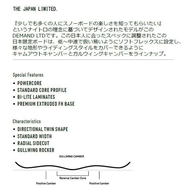 ナイトロ スノーボード NITRO SNOWBOARD DEMAND LTD GULLWIN デマンド