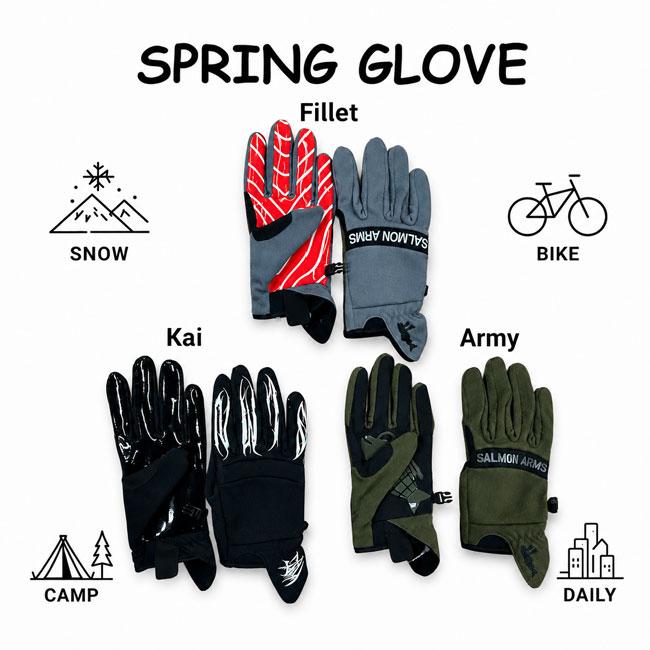 予約 SALMONARMS サーモンアームズ SPRING GLOVE スプリンググローブ