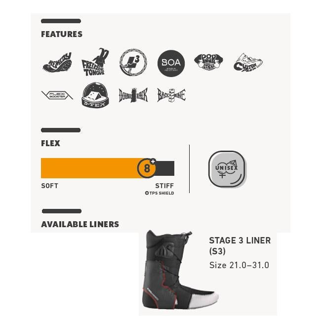 24-25 ディーラックス ブーツ ディーモン DEELUXE DEEMON L3 BOA /S4