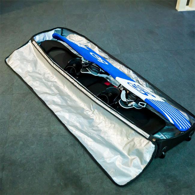 eb's double wheeler スノーボードバッグ 162/35/17 エビス eb's DOUBLE WHEEL ボードキャリーバッグ スノーボード 2枚収納