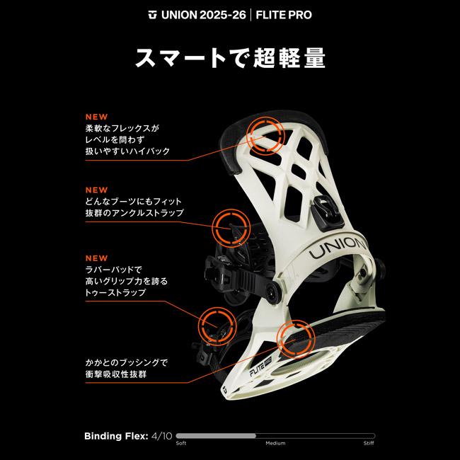 ユニオン UNION フライトプロ FLITE PRO メンズ 25-26 スノーボード