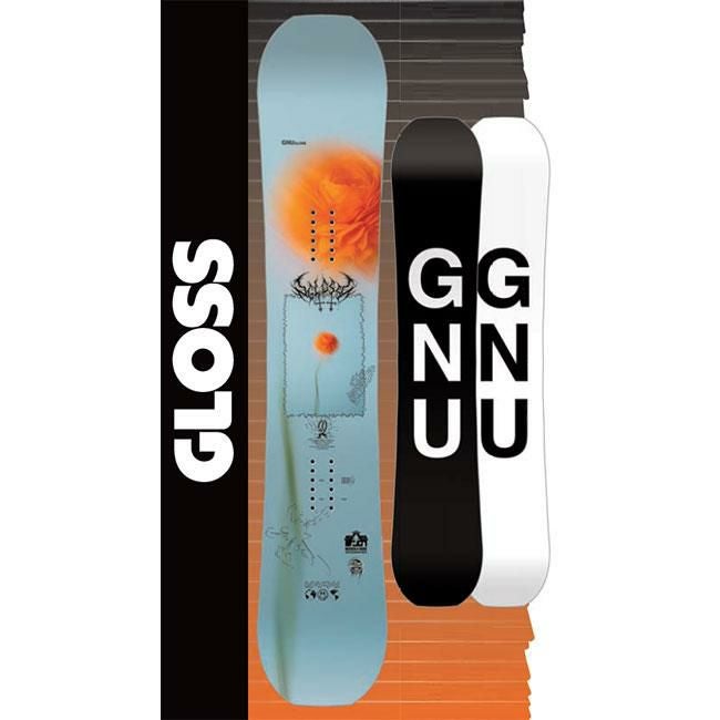 グヌー スノーボード GNU GLOSS グロス レディース 24-25 ダブル