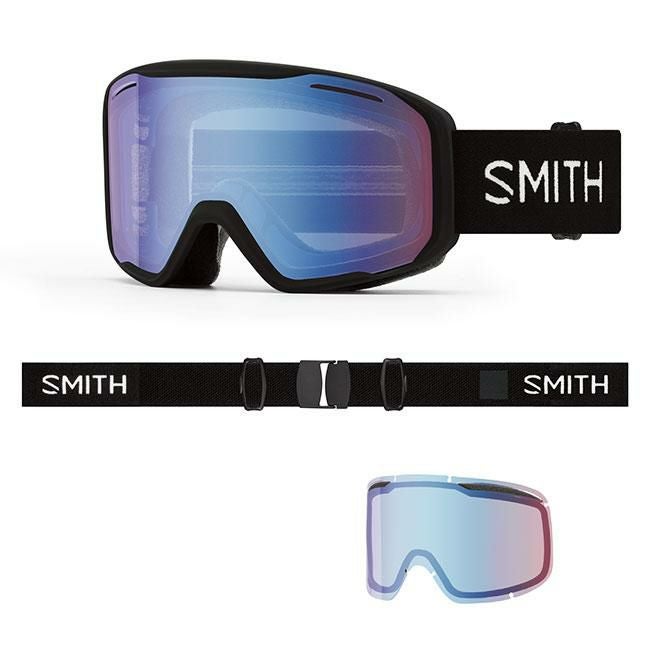 SMITH スミス ゴーグル BLAZER BLACK BLUE SENSOR MIRROR 25-26 正規品