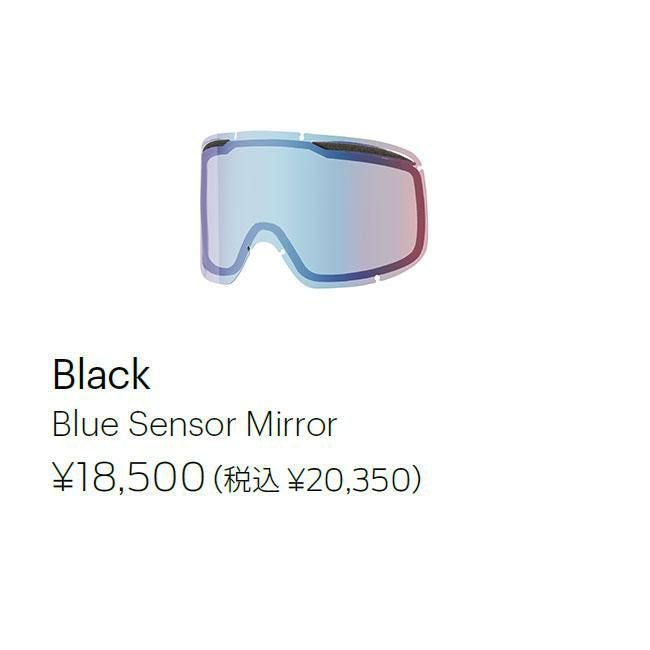 SMITH スミス ゴーグル BLAZER BLACK BLUE SENSOR MIRROR 25-26 正規品