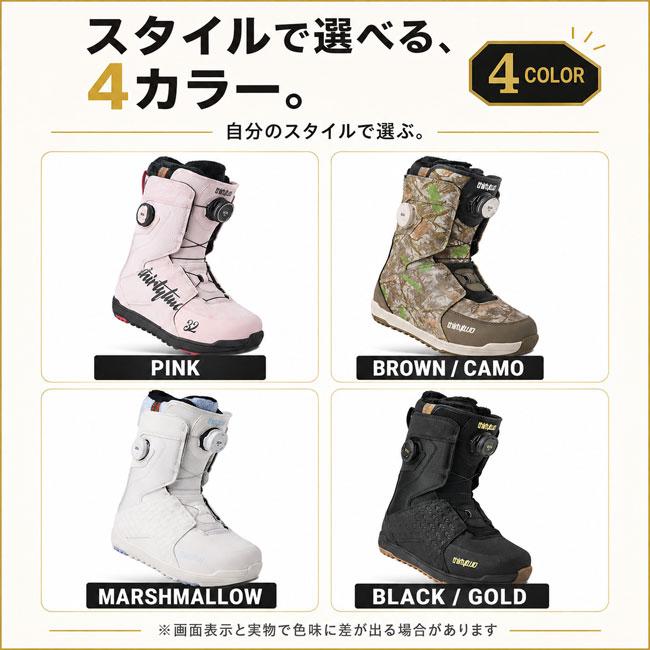 予約 THIRTYTWO サーティーツー LASHED DOUBLE BOA W'S ラッシュド