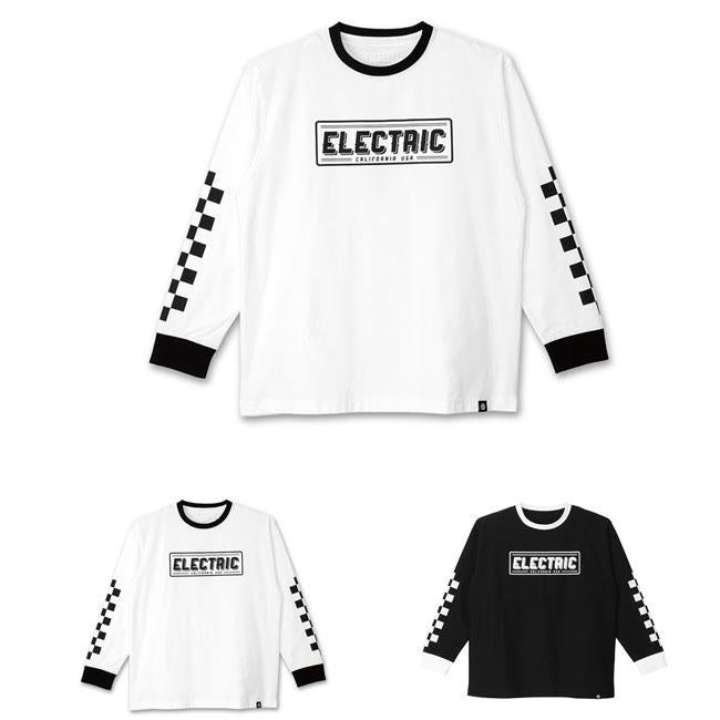ドライロングスリーブTシャツ ELECTRIC エレクトリック CHECKER DRY L