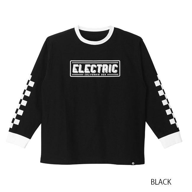 ドライロングスリーブTシャツ ELECTRIC エレクトリック CHECKER DRY L