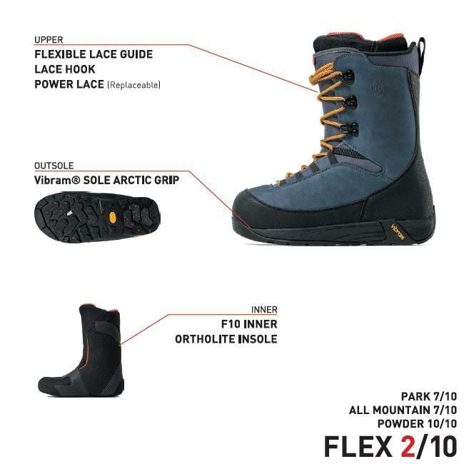 フラックス ブーツ FLUX BOOTS HF-LACE 25-26 メンズ レディース