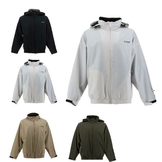 VESP ベスプ　コーチジャケット　バックプリント　白　スノーボード　Ｌサイズ べスプ ジャケット VESP Nylon Blouson Jacket VPMJ1075 25-26