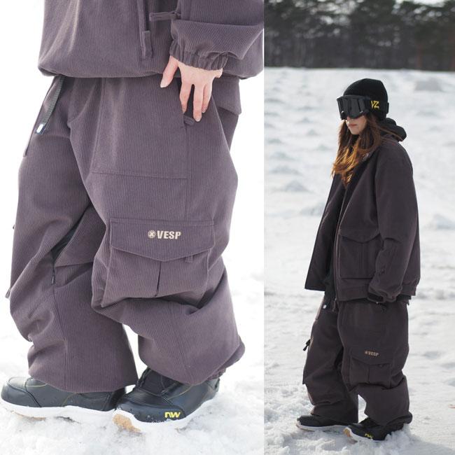 べスプ パンツ VESP Corduroy Wide Jogger Cargo Pants VPMP1059C 25
