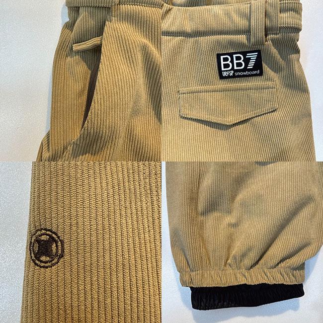 べスプ ビブパンツ VESP Twoway Corduroy Wide Jogger Bib Cargo Pants