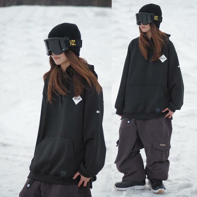 べスプ パーカー VESP Diamond-shaped Logo Stretch Knit Parka