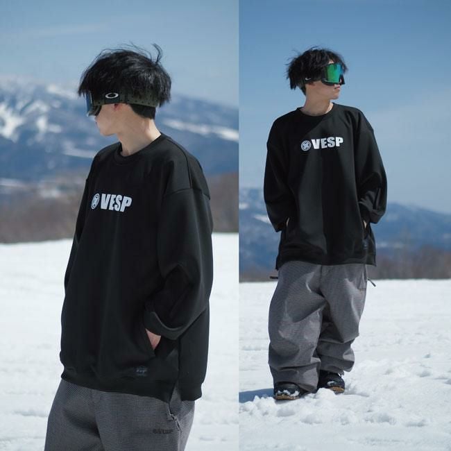 べスプ パーカー VESP Logo Stretch Knit Crew VPMS1039 25-26