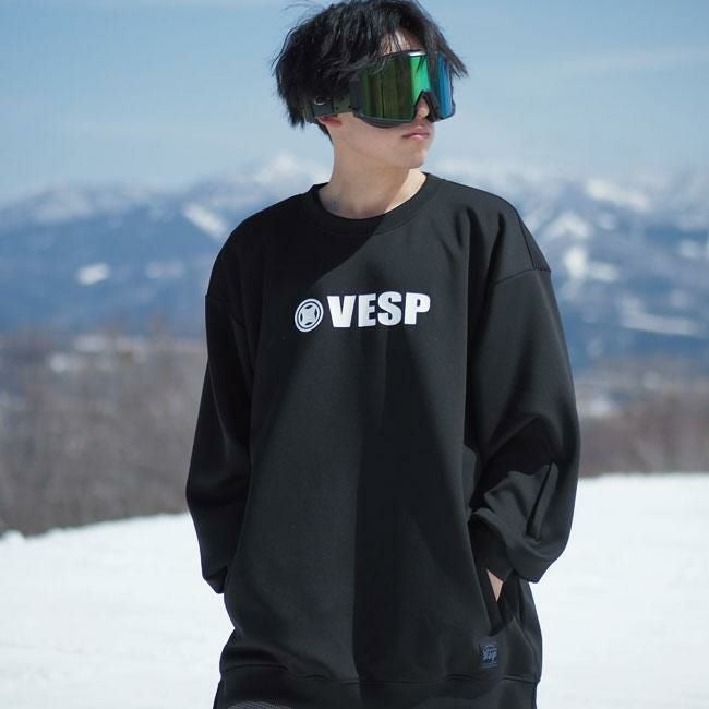 べスプ パーカー VESP Logo Stretch Knit Crew VPMS1039 25-26