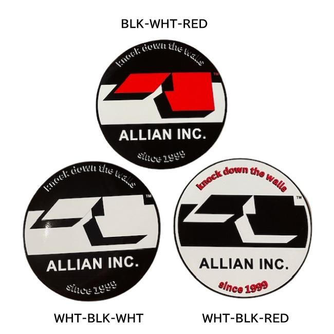 ステッカー ALLIAN SNOWBOARD ROUND STICKER アライアン スノーボード