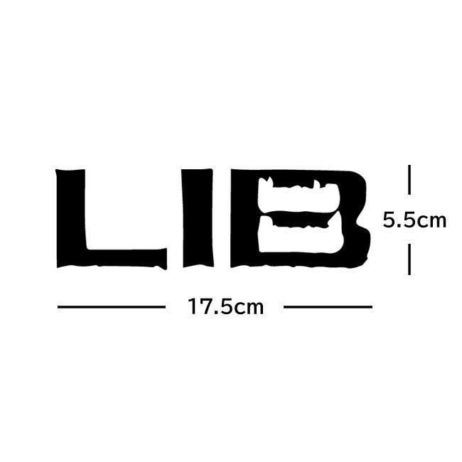 ステッカー LIBTECH / LIB DIE CUT STICKER (17.5x5.5cm) リブテック