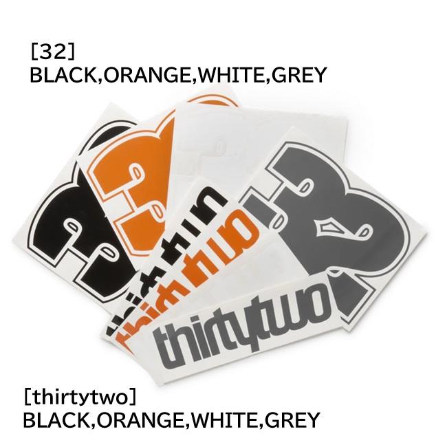 thirtytwo　サーティーツー　ステッカー サーティーツー ステッカー THIRTYTWO Vinyl Sticker (L) 32 シール