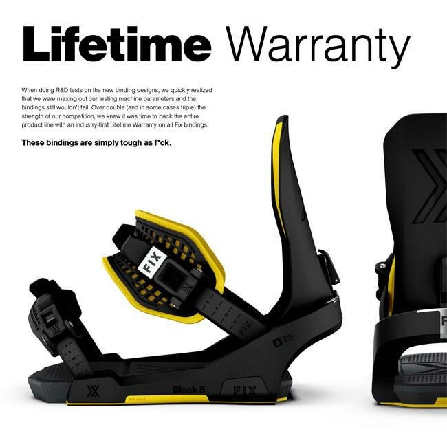 FIX ビンディング BINDING BLOCK5 25-26 バインディング スノーボード
