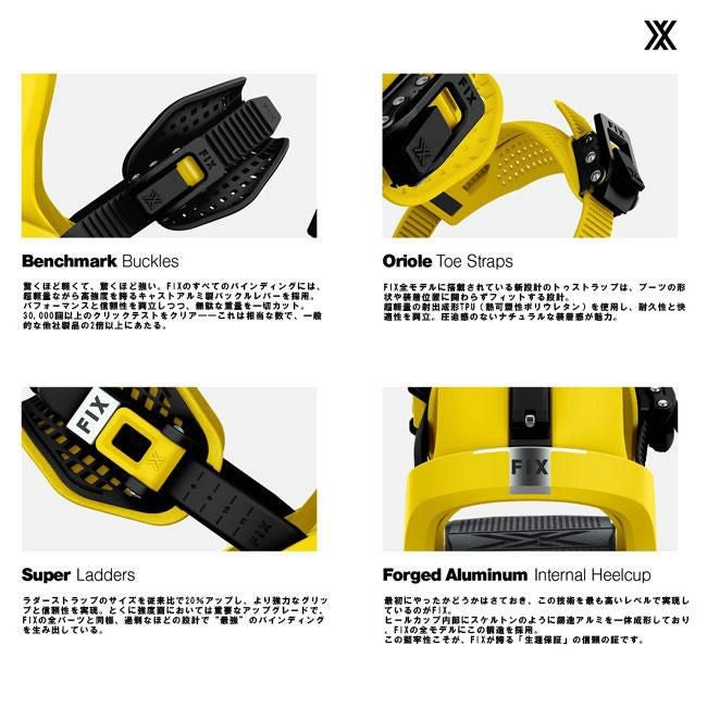 FIX ビンディング BINDING BLOCK3 25-26 バインディング スノーボード