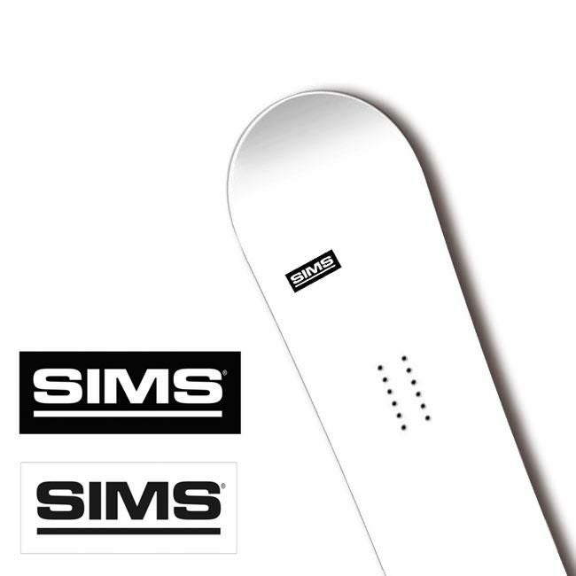 ステッカー SIMS BOX LOGO STICKER S シムス スノーボード | GOLGODA