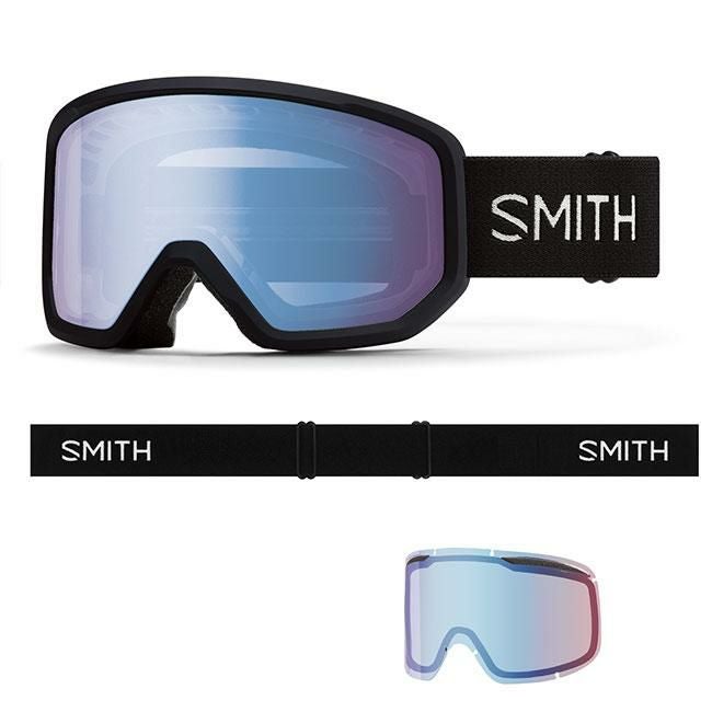SMITH スミス ゴーグル TRANSFER BLACK 調光ブルーセンサーミラー 25
