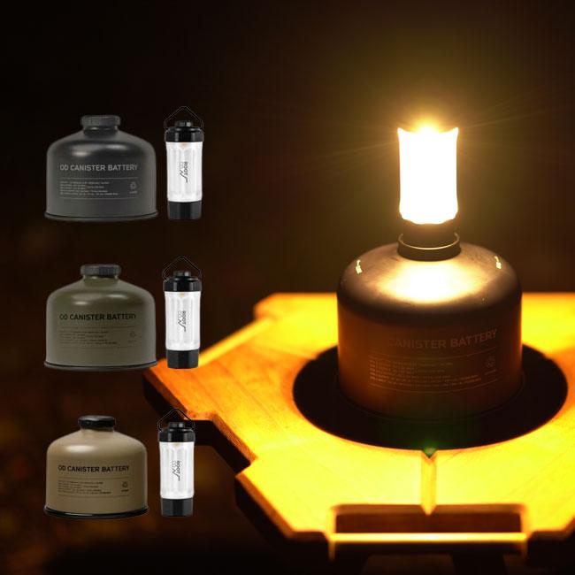 ROOT CO. LEDランタン PLAY OD CANISTER BATTERY×LED MINI LANTERN