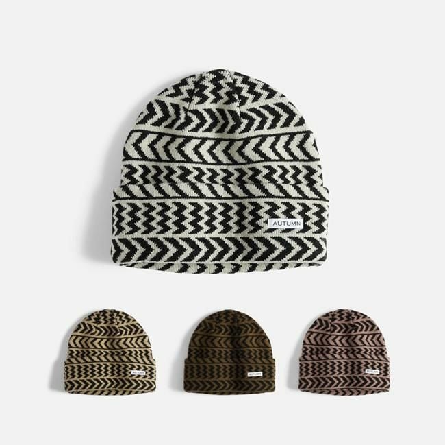 ビーニー AUTUMN オータム Chevron Beanie 25-26 シェブロンビーニー