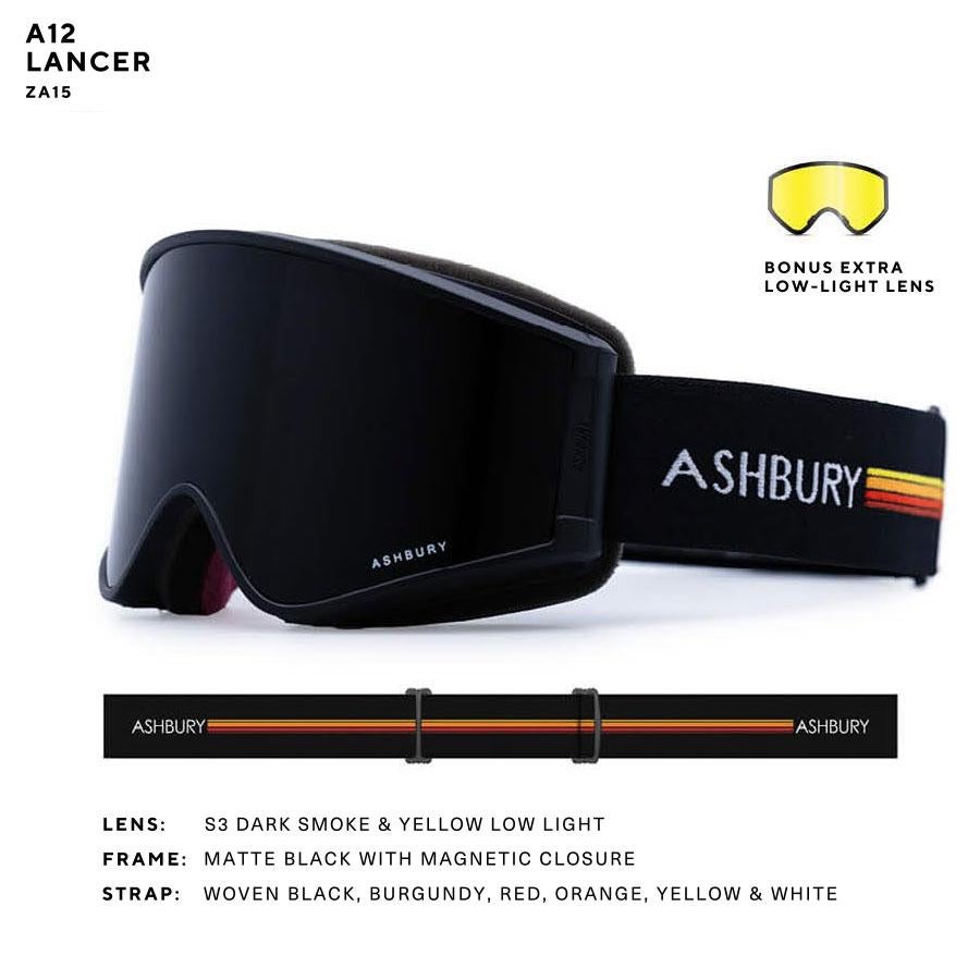 ASHBURY アシュベリー A12 LANCER ゴーグル 25-26 メンズ レディース