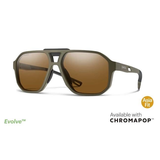 SMITH サングラス Truss Matte Olive Oil CP Polarized Brown 偏光
