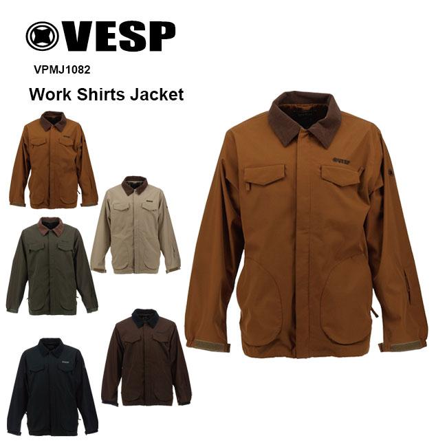予約 VESP スノーボード ウェア ジャケット Work Shirts Jacket