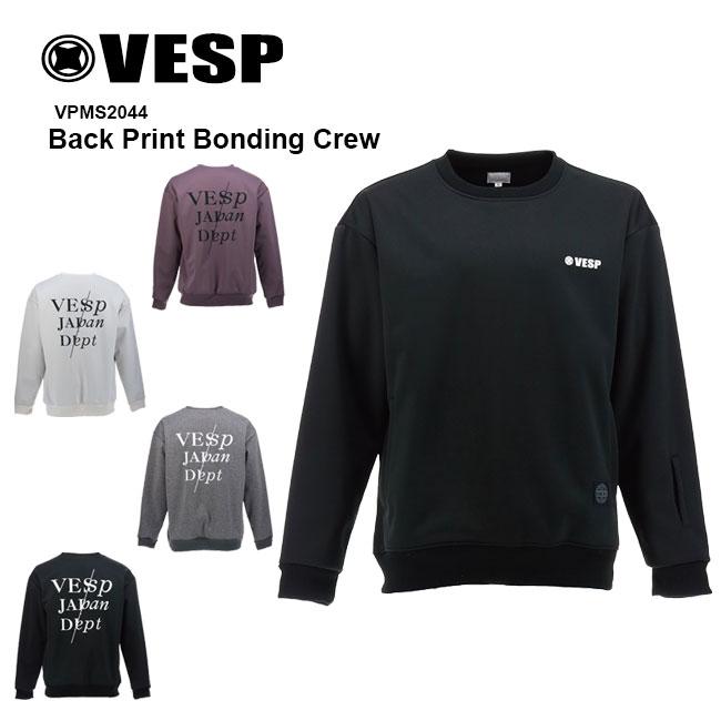 スノーボード VESP Back Marking Bonding Crew 予約 VESP スノーボード ウェア クルーネック Back Print Bonding Crew