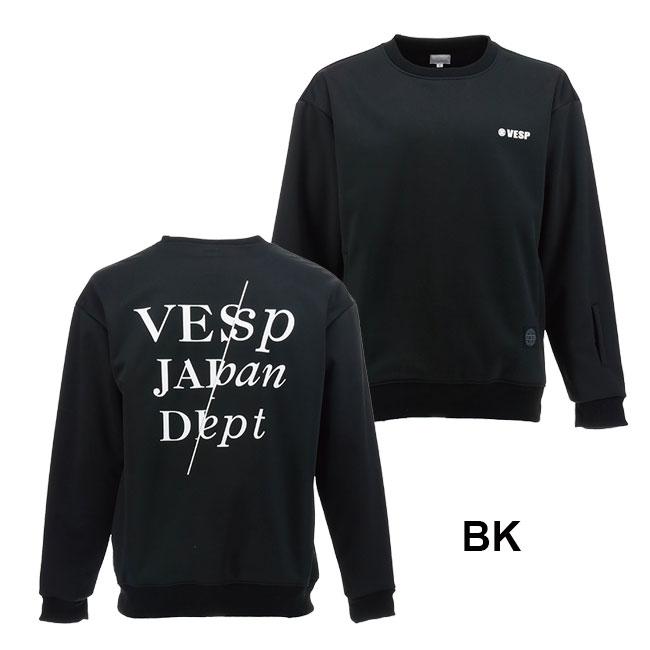 予約 VESP スノーボード ウェア クルーネック Back Print Bonding Crew