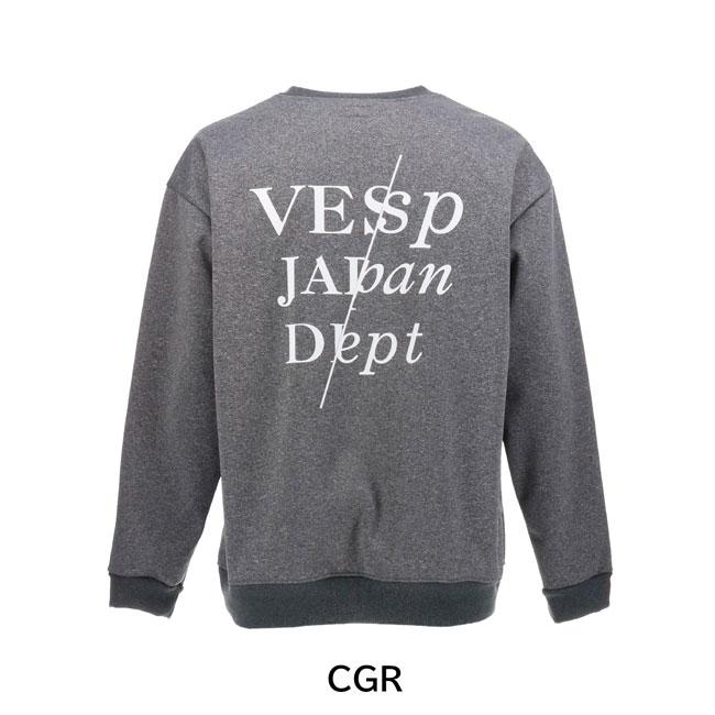 予約 VESP スノーボード ウェア クルーネック Back Print Bonding Crew
