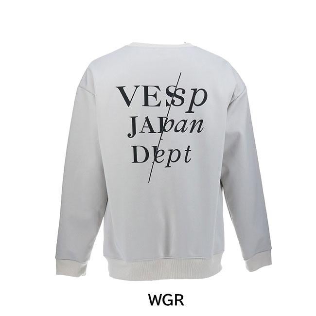 予約 VESP スノーボード ウェア クルーネック Back Print Bonding Crew