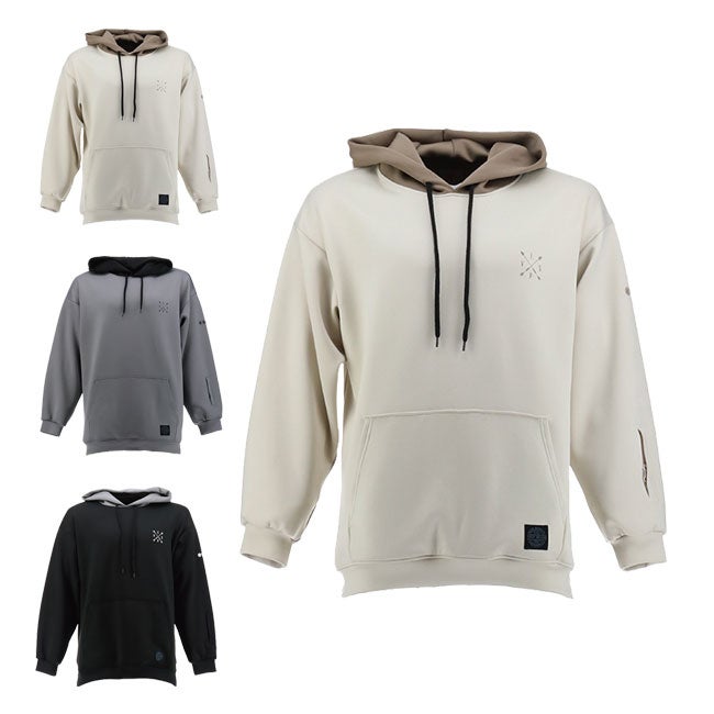 予約 VESP スノーボード ウェア パーカー Two-tone Hood Stretch Knit