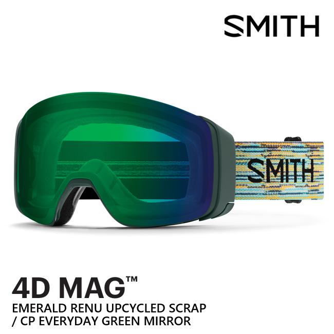 SMITH ゴーグル 4D MAG Emerald Renu CP EVERYDAY GREEN MIRROR 26-27