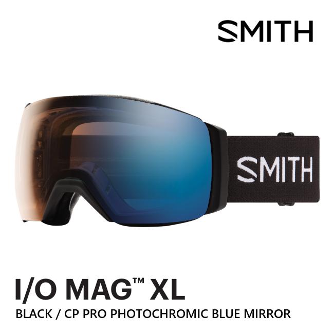 SMITHゴーグル　未使用品 SMITH ゴーグル I/O MAG XL Black CP PRO PHOTOCHROMIC BLUE MIRROR