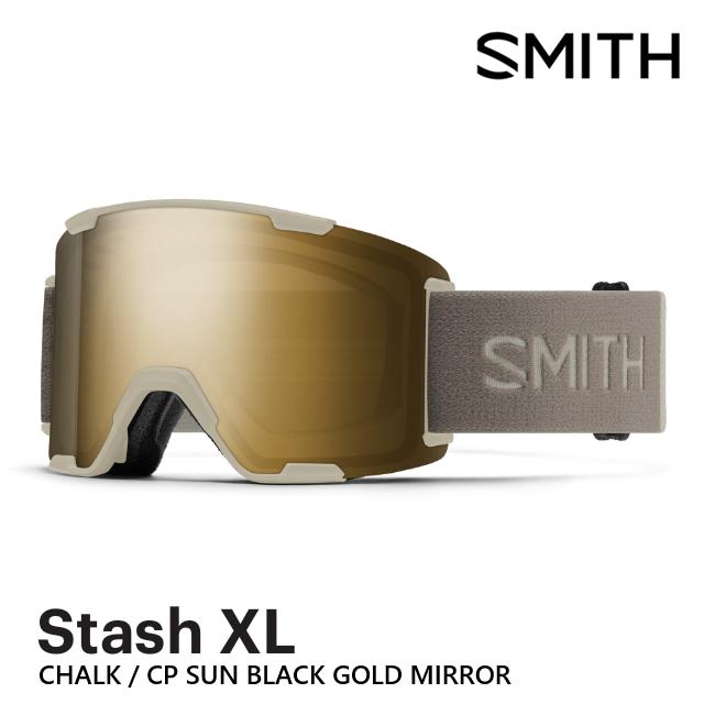 SMITH スミス ゴーグル STASH XL CHALK CP SUN BLACK GOLD MIRROR 26