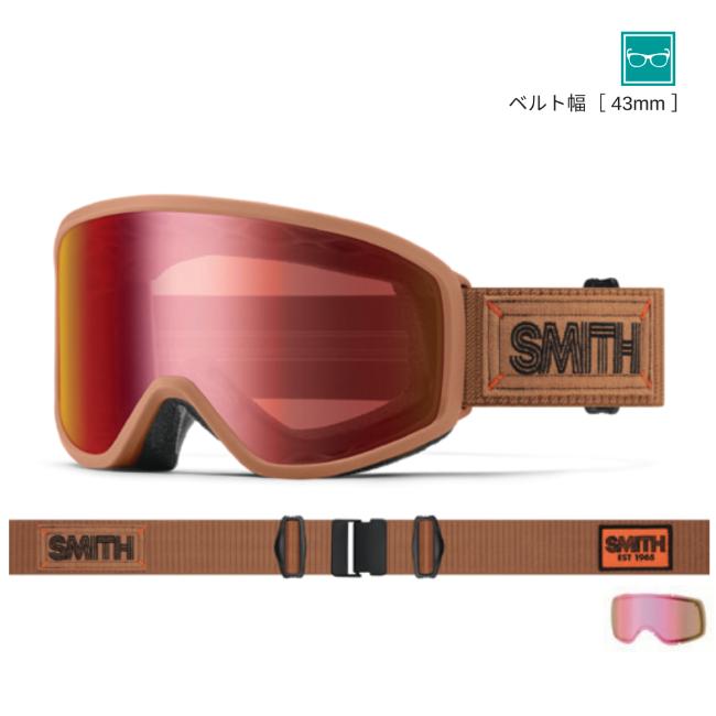 SMITH スミス REASON OTG PACIFIC ゴーグル 日本正規品 SMITH スミス ゴーグル REASON OTG Camel Warm Steel PHOTOCHROMIC RED